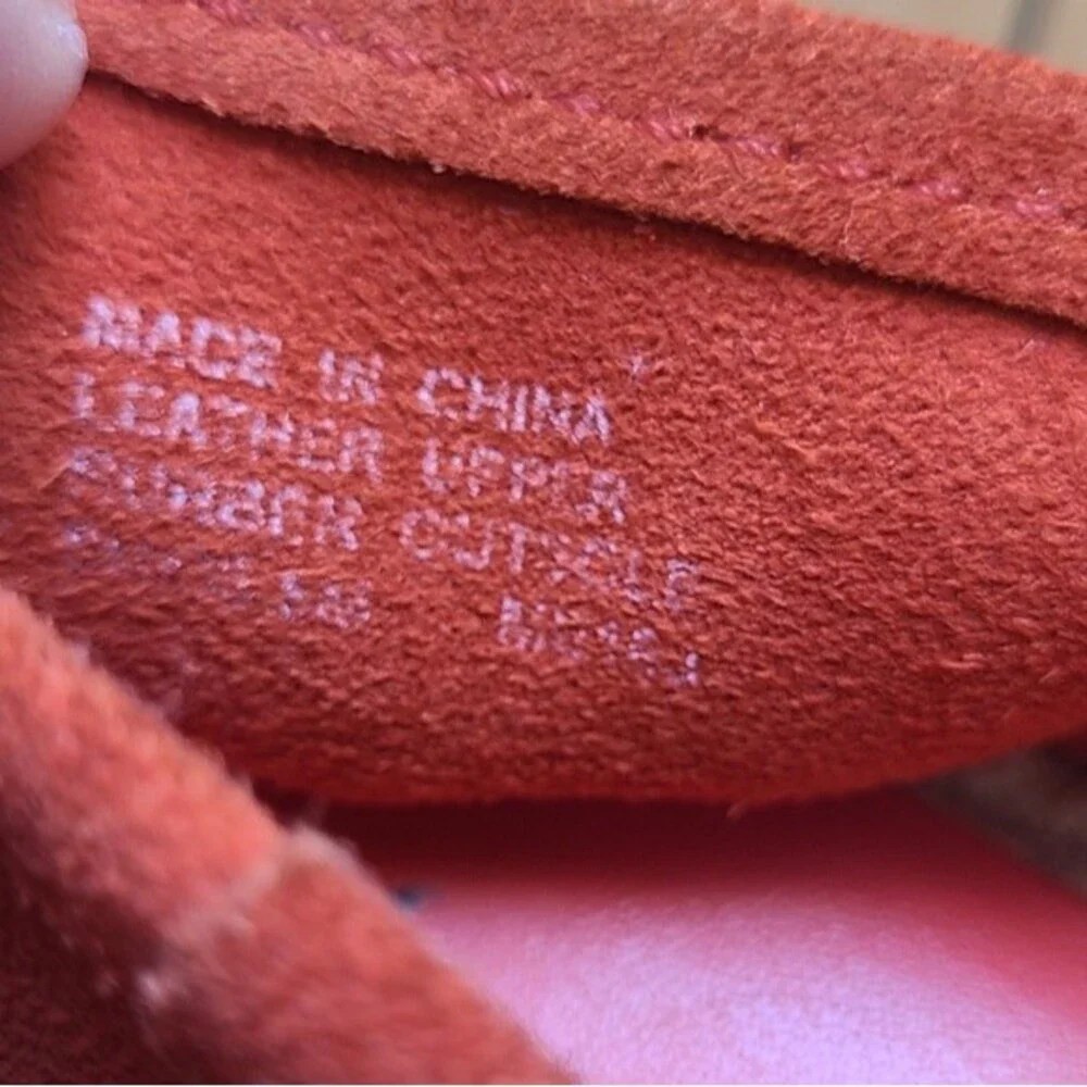 Michael Kors espadrilles suede red orange size 8